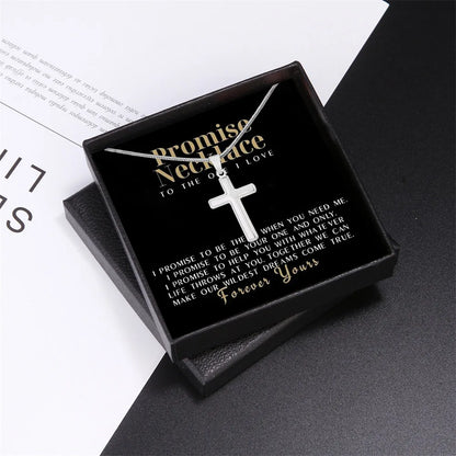 Versatile Cross Pendant Necklace with Gift Box & Message Card