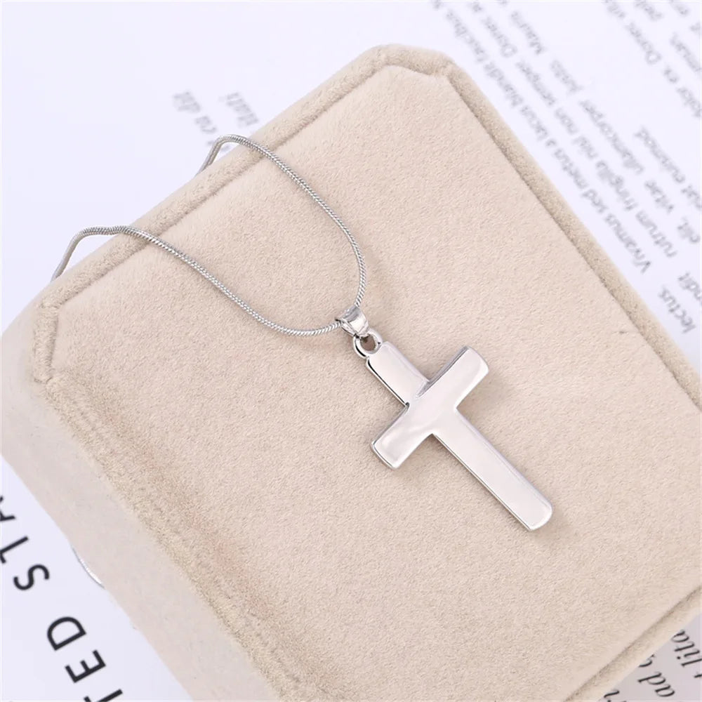 Versatile Cross Pendant Necklace with Gift Box & Message Card