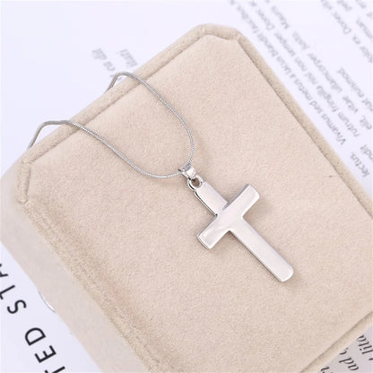 Versatile Cross Pendant Necklace with Gift Box & Message Card